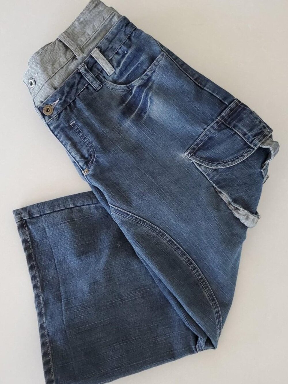 C.You Paris Wide Leg Cropped Jeans